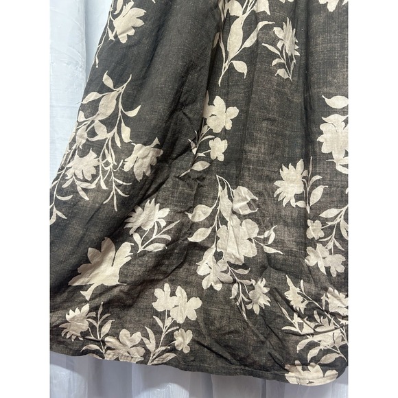 Spartina 449 Floral Button Front Midi Dress Belted Short Sleeve Boho Cottagecore - Picture 5 of 12